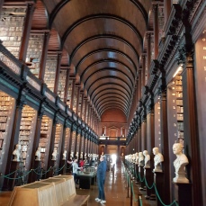 The long room of Trinity College.