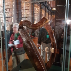 The Brian Boru harp, national symbol of Ireland.