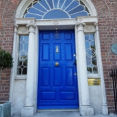 Georgian doors abound in Dublin city center.