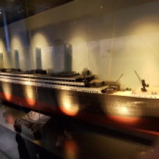 A model of the ship.