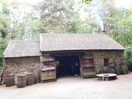 Buildings in the Ulster-American folk park were brought to the site and reconstructed stone by stone.