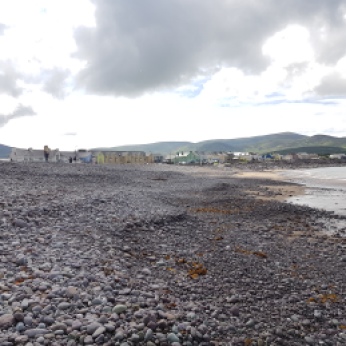 The rocky beach at Waterville.