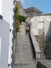 The stairway leads to the 13th century St. Canice's Cathedral (Church of Ireland).