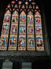 The abbey's Rosary Window (1892).